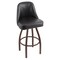 Holland Bar Stool Co Grizzly 30" Swivel Bar Stool, Bronze Finish, Black Vinyl Seat 84030BZBlkVinyl - alternate 1